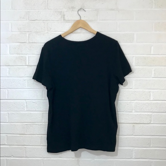 Croft & Barrow Black T-Shirt - Picture 2 of 2